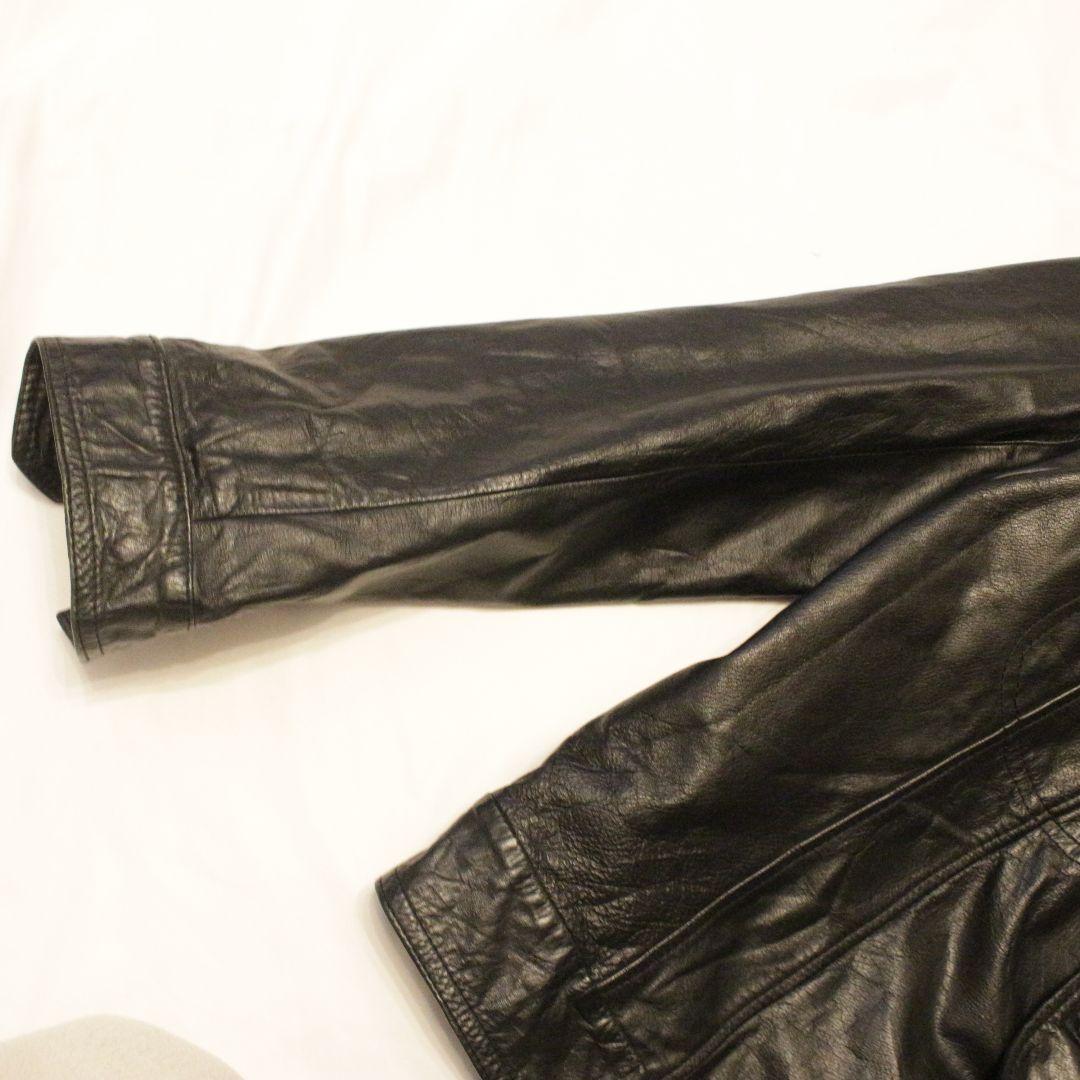 レザージャケット gジャン トラッカージャケット ブラック