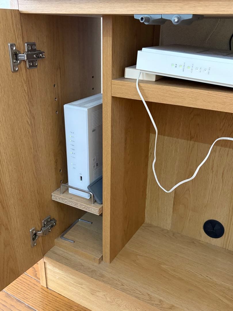 収納家具　サイドボード　木製キャビネット　W90 D30 H85