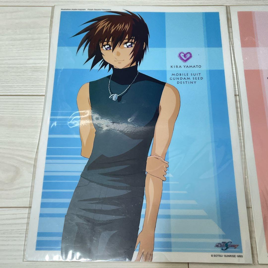 ラクス・クライン　キラ・ヤマト　クリアポスター　ガンダム SEEDDESTNY