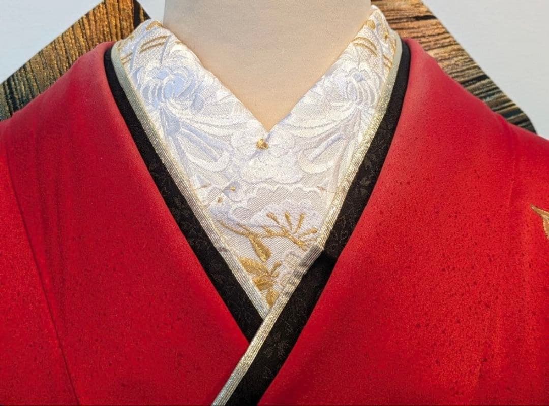 振袖フルセット身丈167裄69 後藤久美子ブランド 金銀彩 赤逸品 成人式卒業式