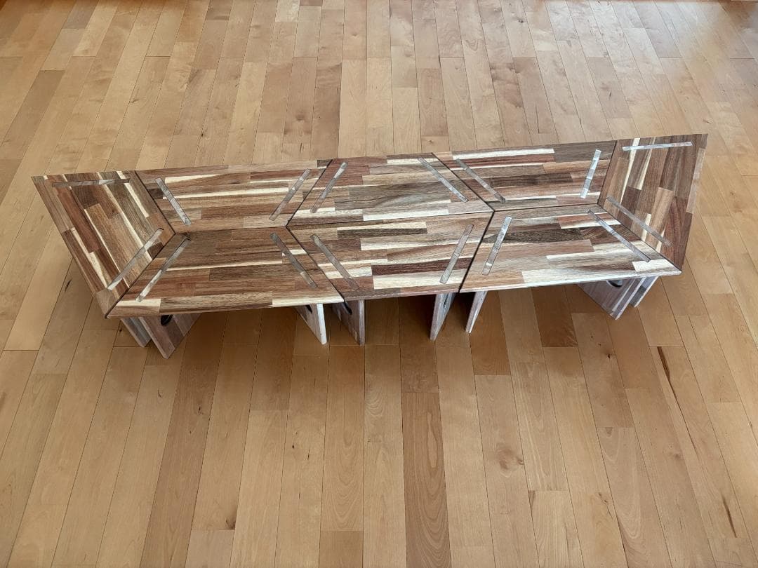 中サイズ ヘキサゴンテーブル ヘキサテーブル 囲炉裏テーブル 組み立て式