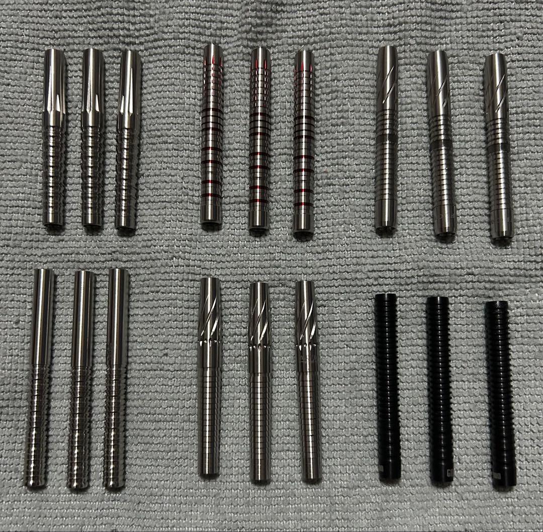 【全て美品】タングステンダーツバレル8セット他、ケース等沢山！エンプレチュ等