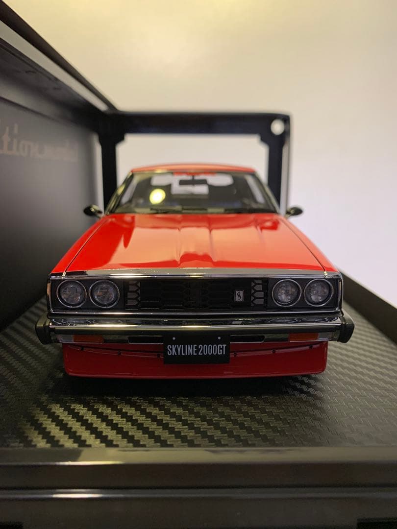 IGモデル 1/18 日産 スカイライン 2000 GT-ES C210 レッド