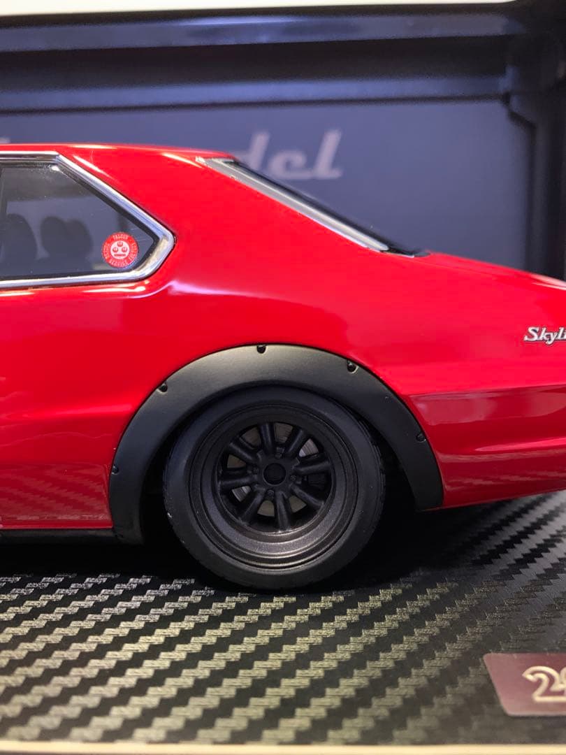 IGモデル 1/18 日産 スカイライン 2000 GT-ES C210 レッド
