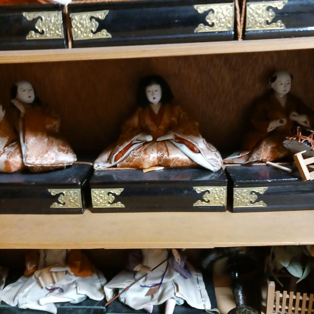箱型雛飾り　三越15人揃い