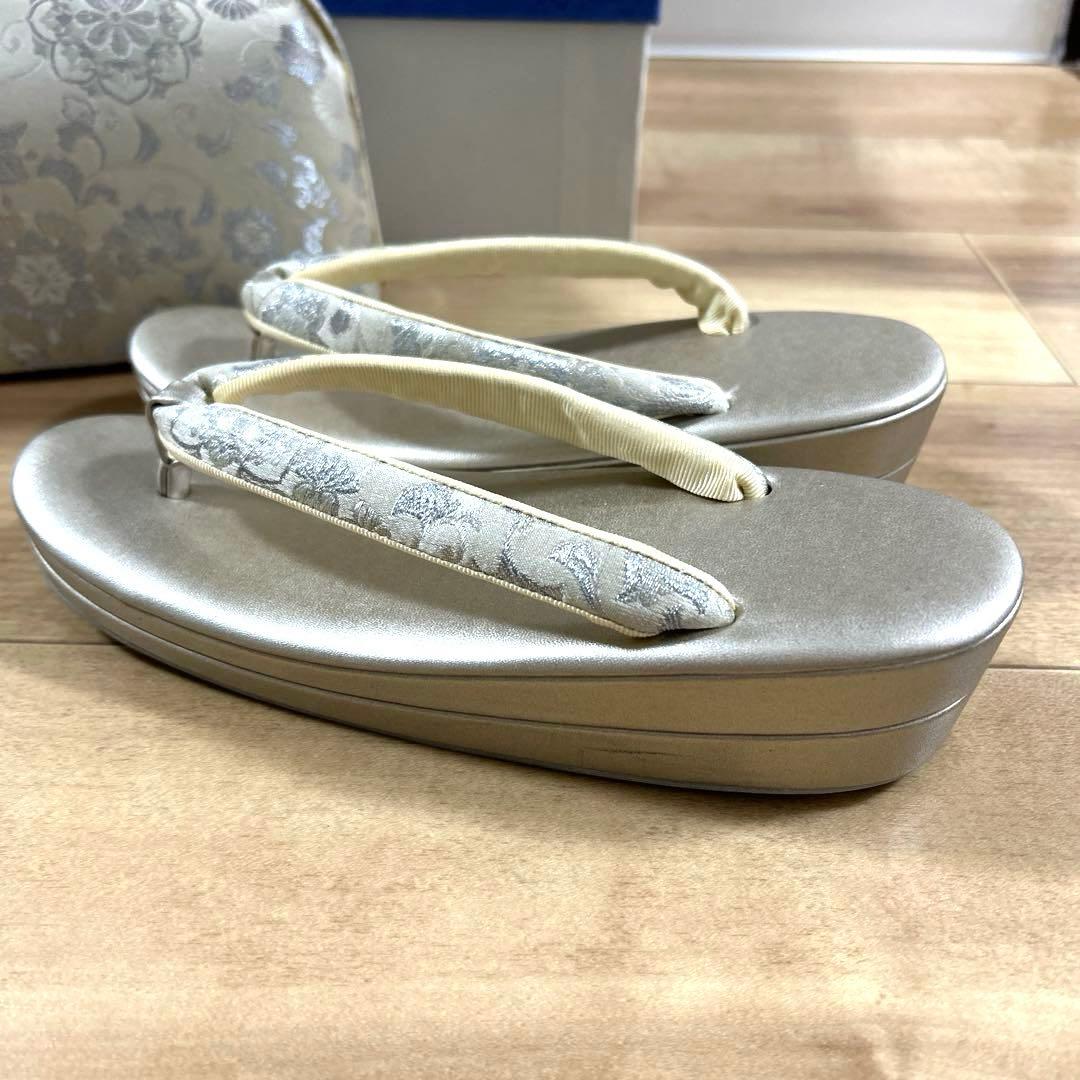 フォーマル 正絹帯地 草履 バッグセット 和装 一度のみ使用 ②