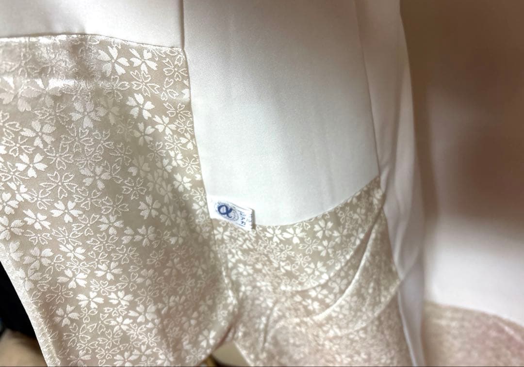 SHIRO✿ 白 八重桜 牡丹柄 振袖 身丈161