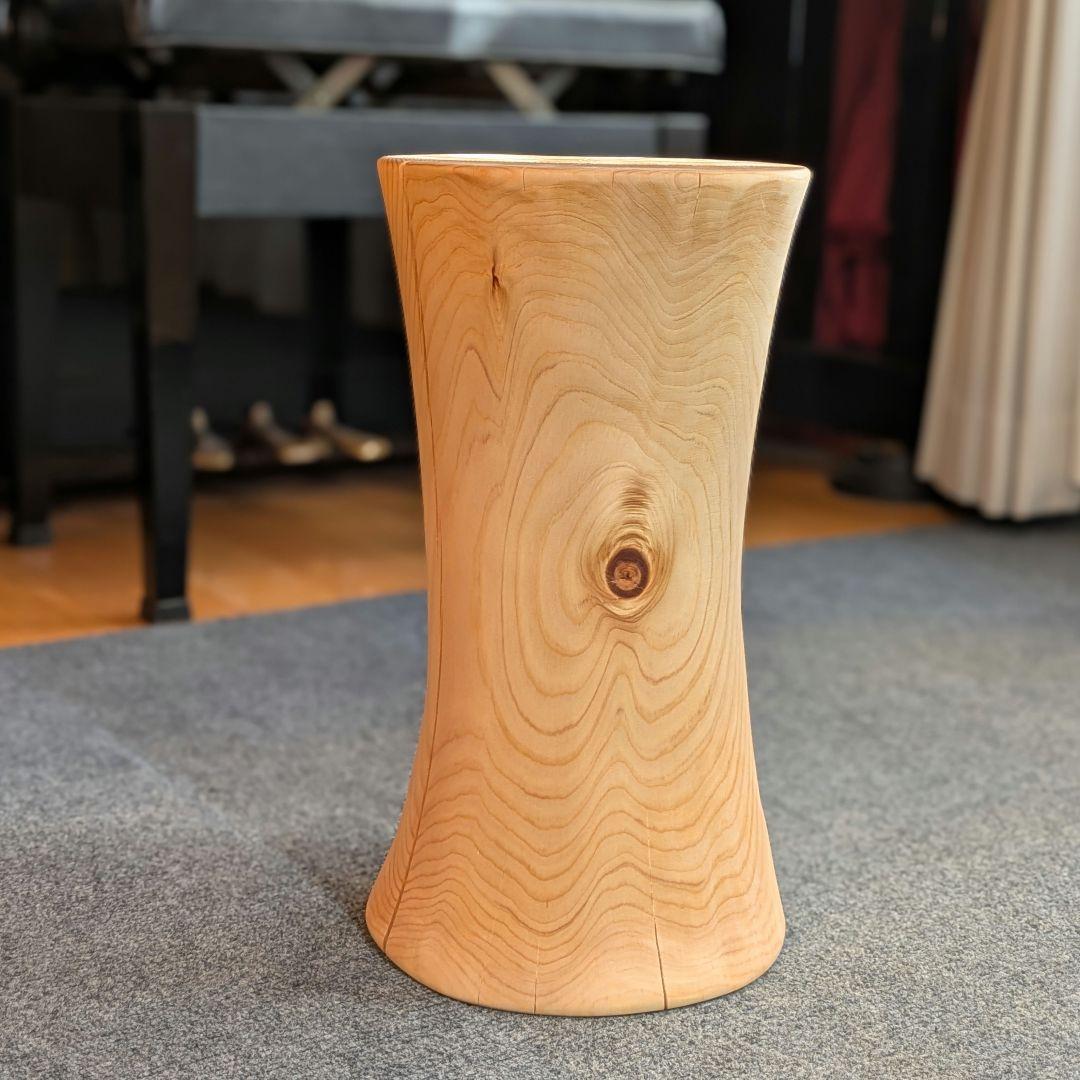 天然ヒバ　丸太　椅子　スツール　高さ約39㎝