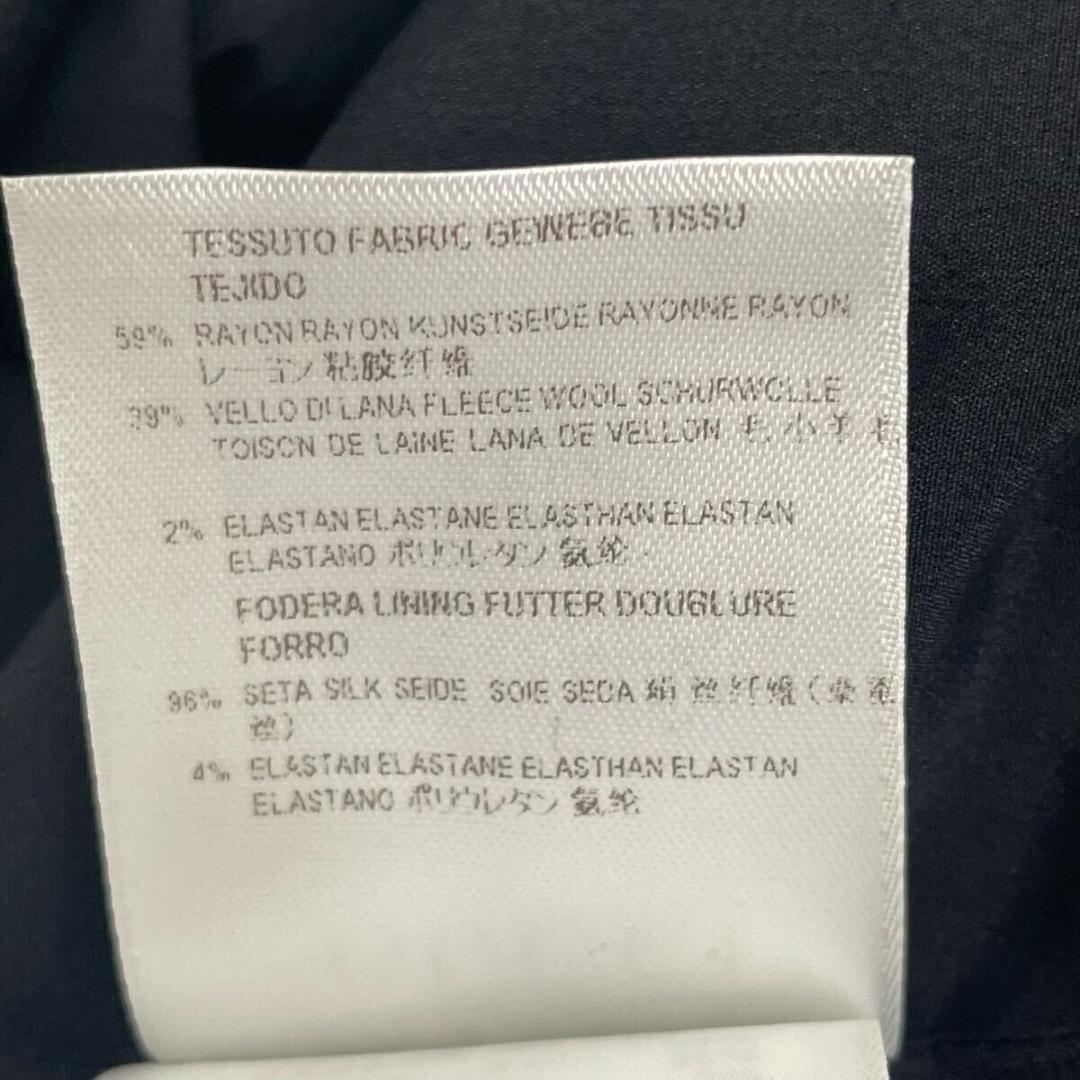 極美品 GUCCI グッチ スカート 金具 刻印 ひざ丈 ウール混 ブラック