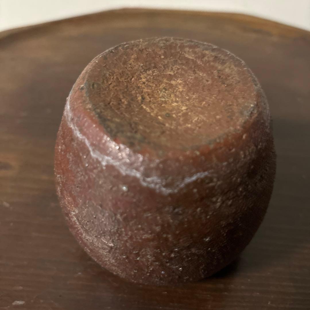 古備前小壷　江戸中期頃　お歯黒壺　古越前　常滑　花器　花入　古美術　骨董　李朝