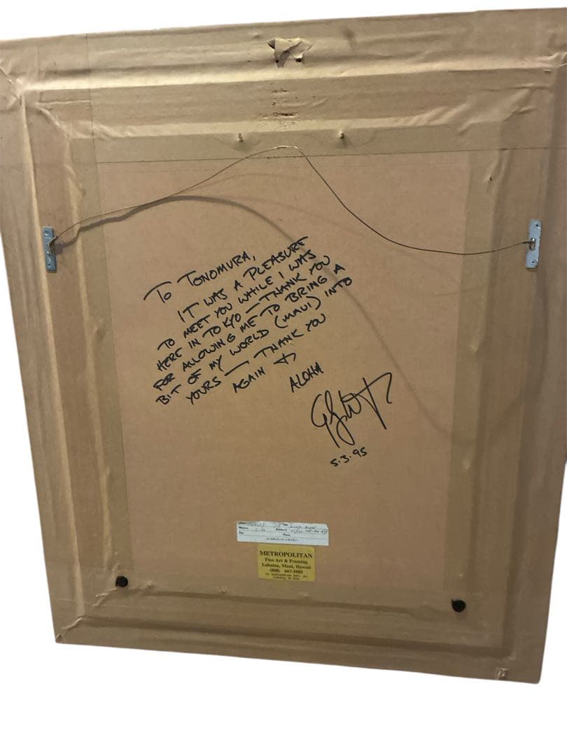 ゲーリー・ウェルティー「ウインドブロー」シルクスクリーン 直筆サイン入 額縁入