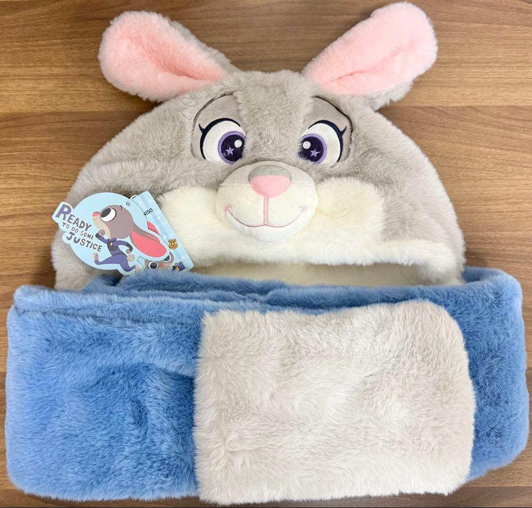 ディズニー ズートピア ジュディ&ニック miniso 帽子マフラー 中国限定