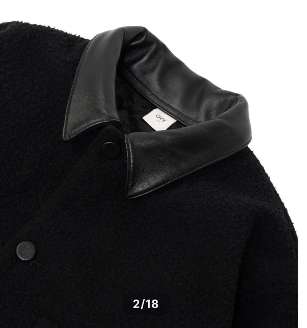 ジャケット・アウター OVY Casentino Over Half Coat Black