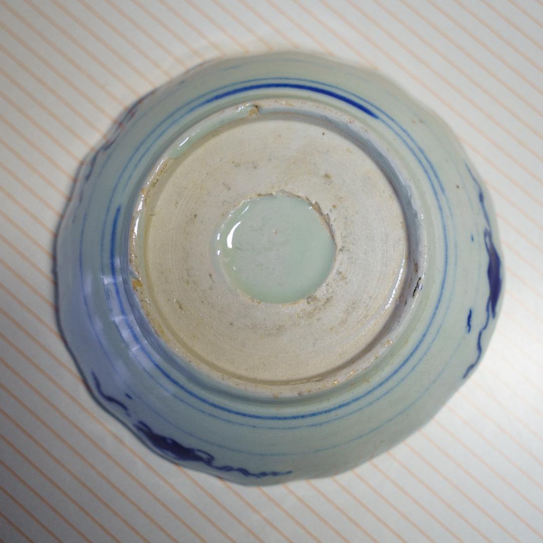 古伊万里　江戸末期～明治 錦手　金彩色絵　膾皿　なます皿　19客　木箱付