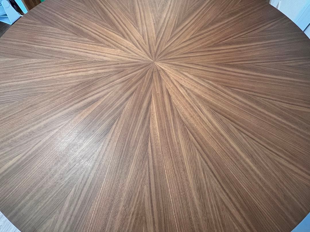 直径120cm(送料込み)ダイニングテーブル|ウォールナット