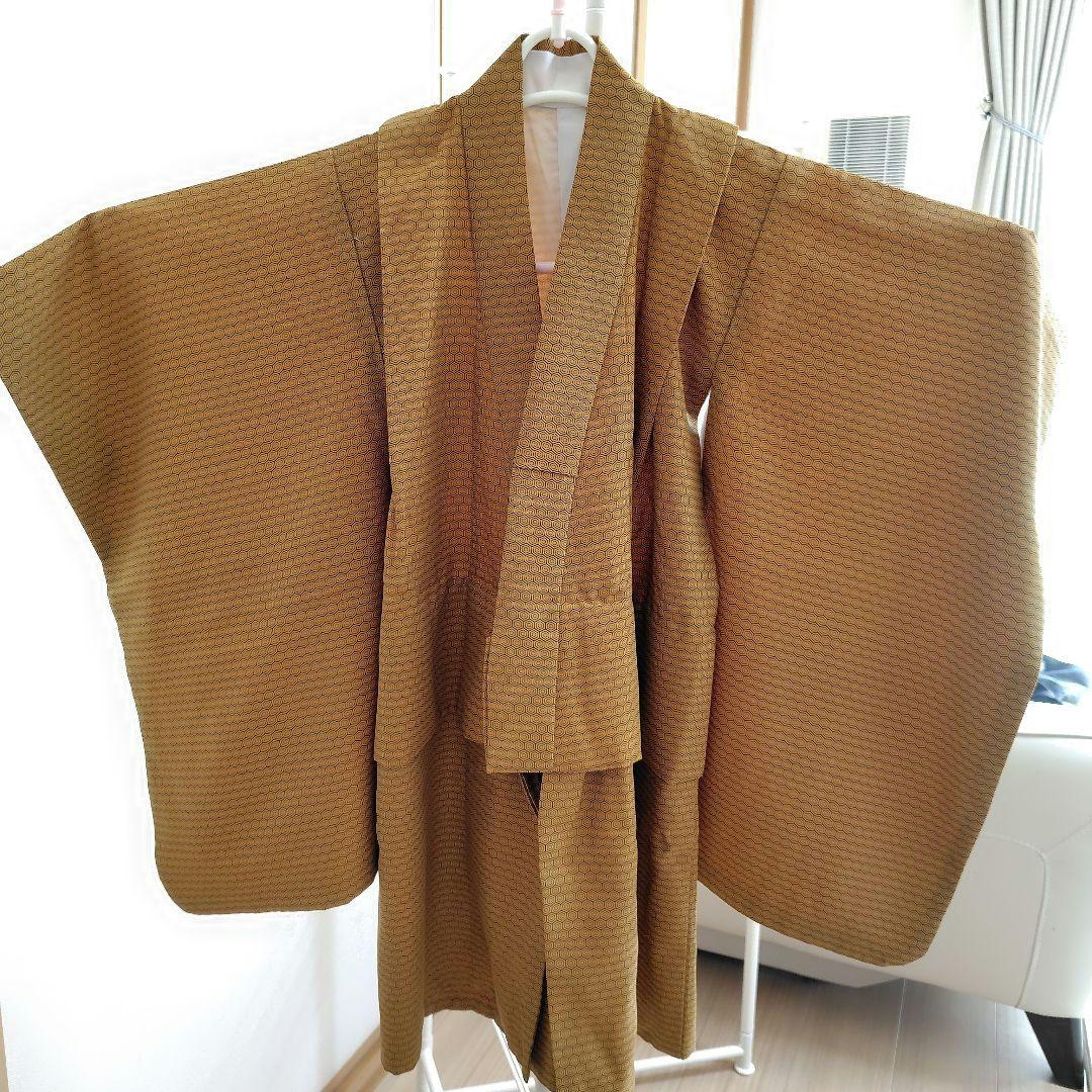 七五三 五歳 男の子 5歳 753 羽織袴 衣装 フルセット 12点 金色 鷹