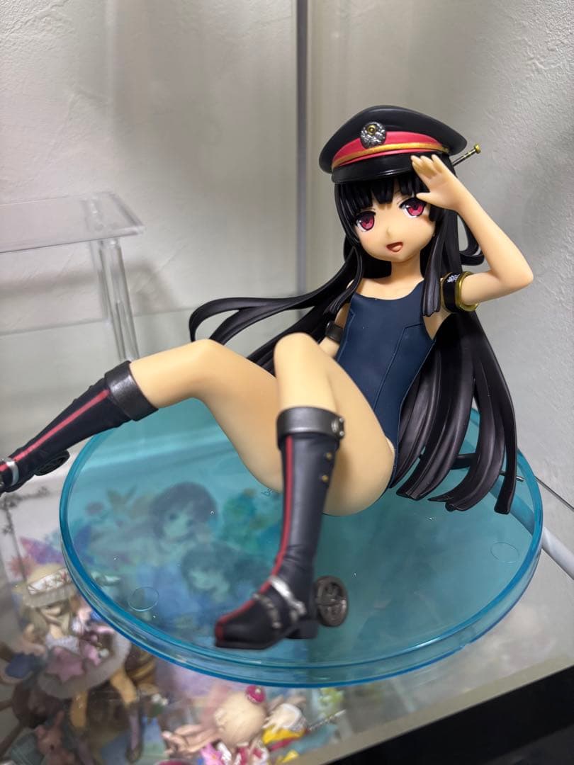 【中古品】Q-six まいてつ ハチロク 紺スク水フィギュア