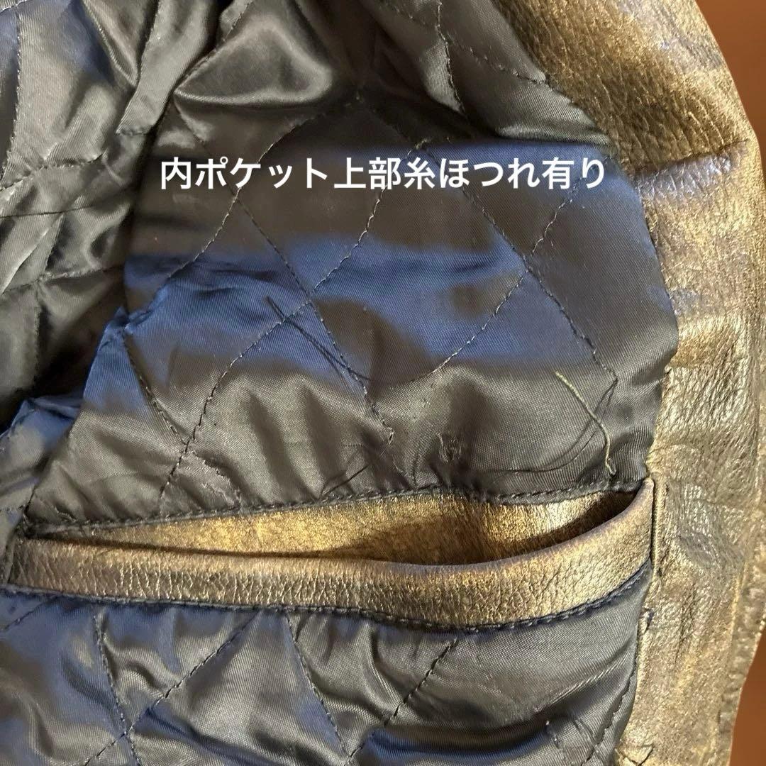 R.B.C シングルライダース レザージャケット メンズ Lsize