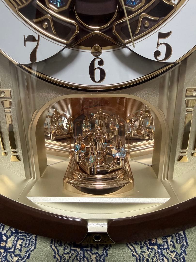 SEIKO セイコー からくり時計 壁掛け時計 電波時計 RE579B