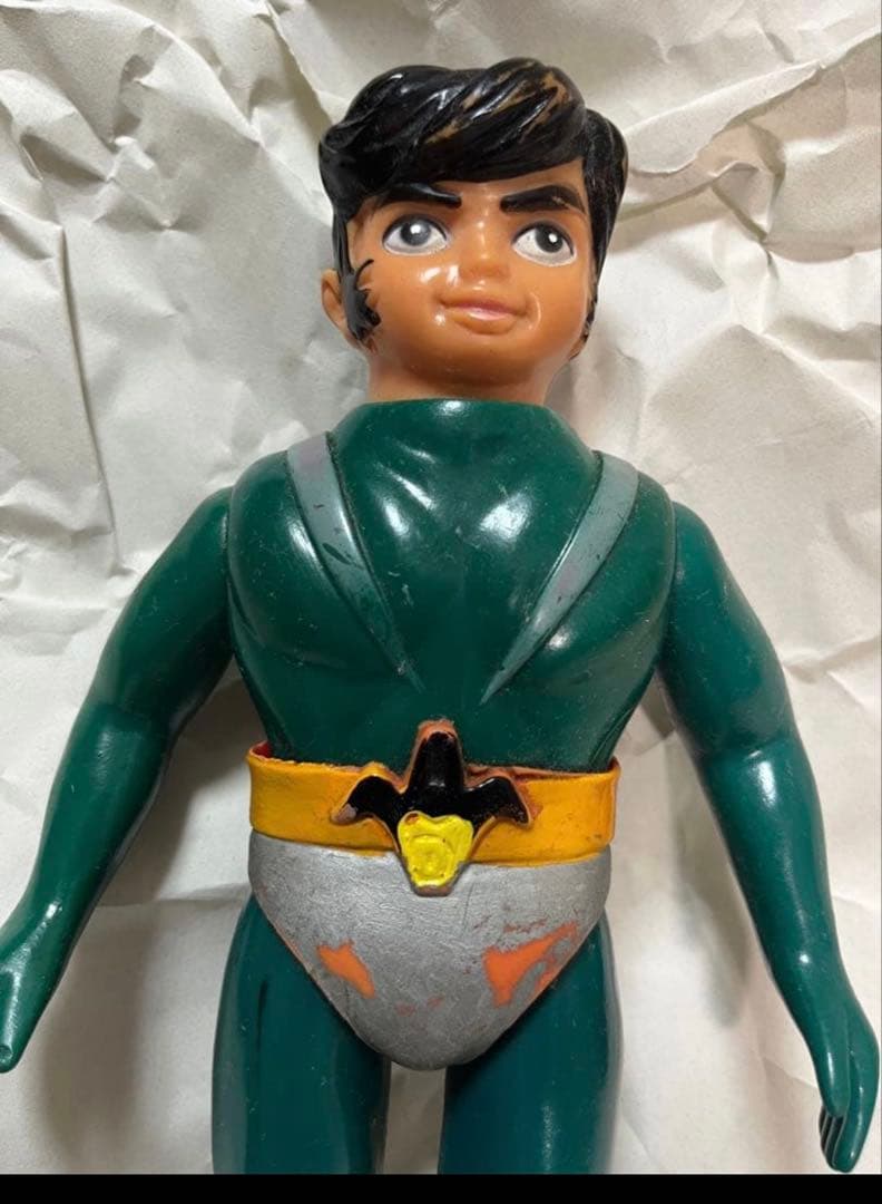 レア　希少！！　旧バンダイ デビルマン 笛付き ソフビ BANDAI 昭和レトロ