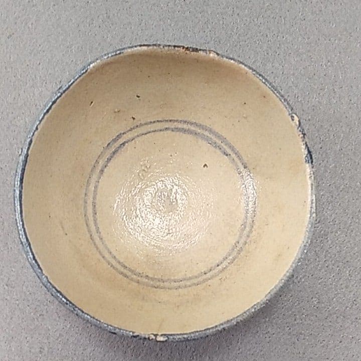 古瀬戸染付ぐい吞み　古瀬戸線文酒盃　古瀬戸ぐい吞み　古瀬戸注連縄文ぐい吞み