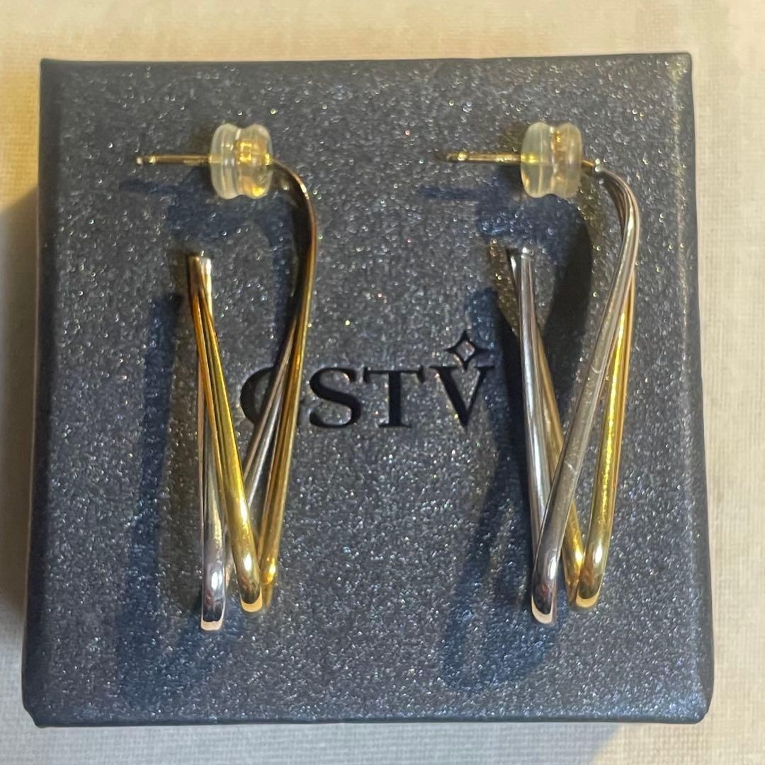 GSTV トゥービーゴールド　ピアス　イタリア製