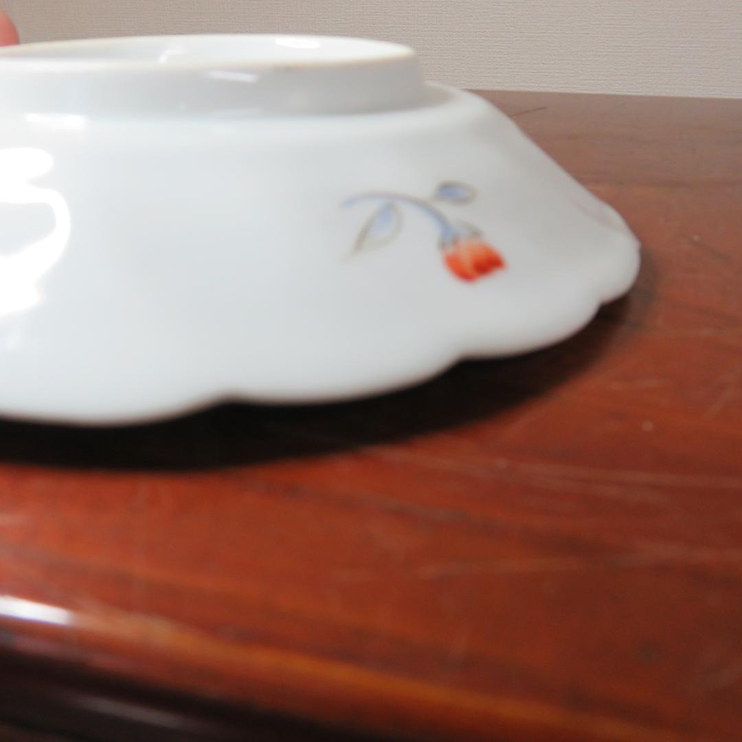 小皿 2枚 色絵ねじり小皿 鳳凰 九谷 蔵出し 名家 初荷 B