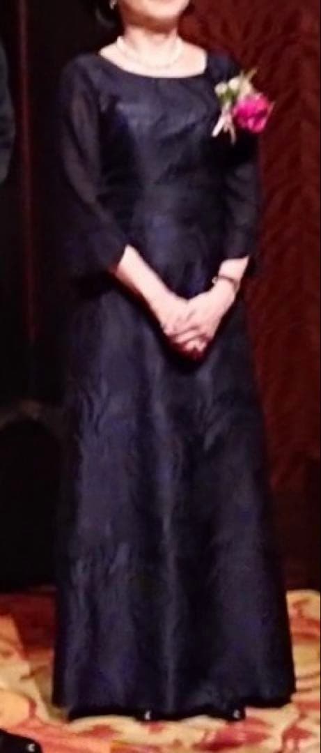 SOIR DOLCE ネイビー　マザーズドレス　M