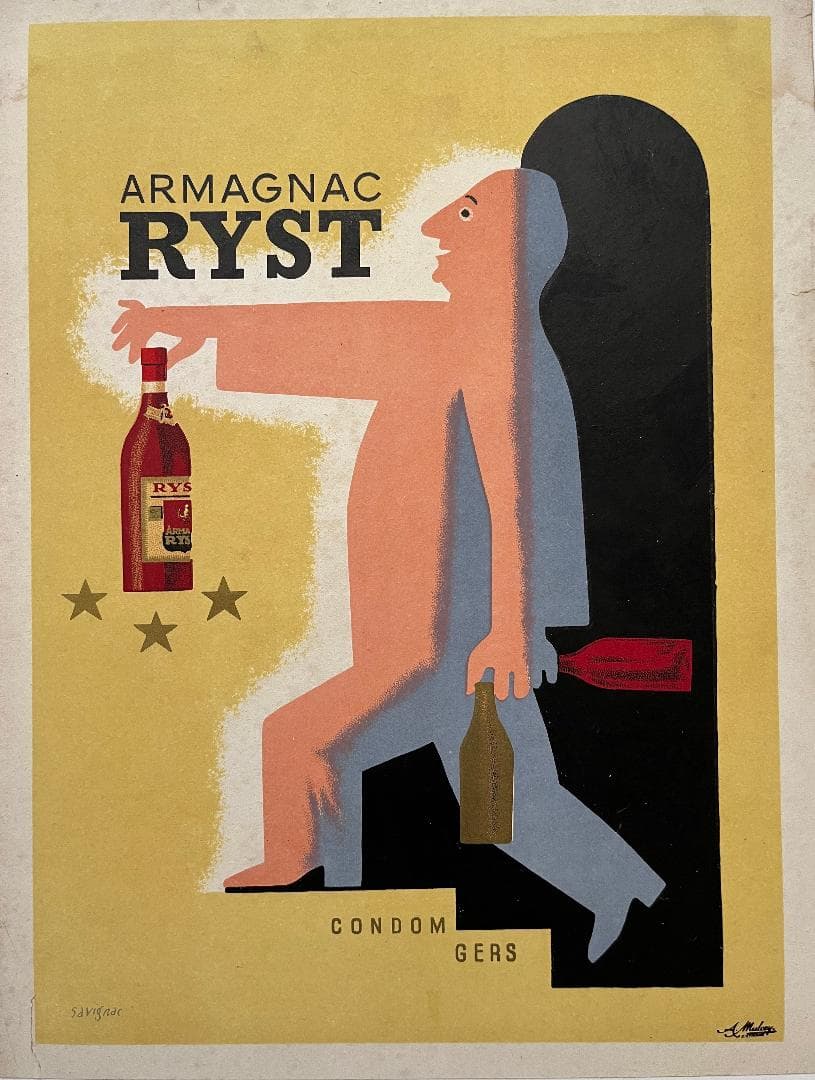 R. SAVIGNAC RYST, 1943年 　オリジナル・リト　サビニャック