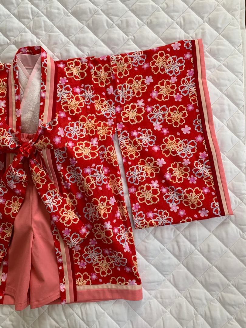 十二単風　ベビー　赤系　*ひな祭り　*初節句　*お食い初め