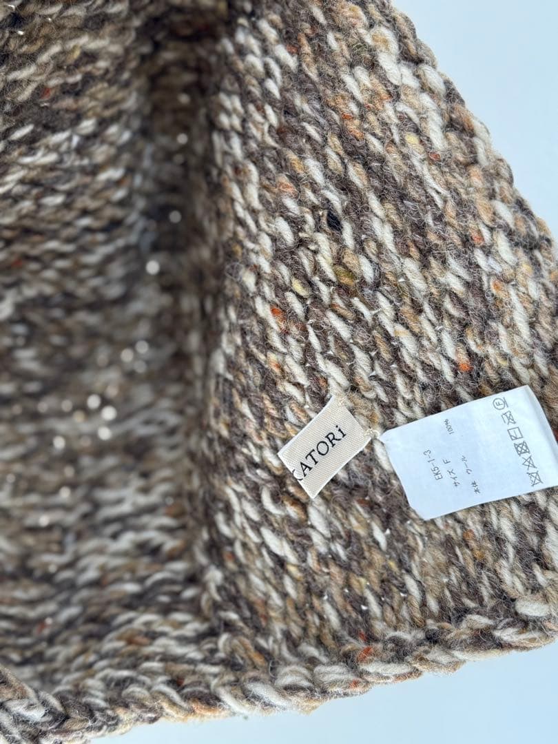 新品 ERiKOKATORi エリコカトリ　ニット帽　ボンネット ビーニー