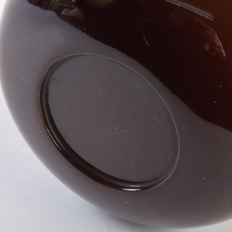 茶道具　御塗師　満田道志作　菊蒔絵　平棗　久田流家元極め箱　V　8771