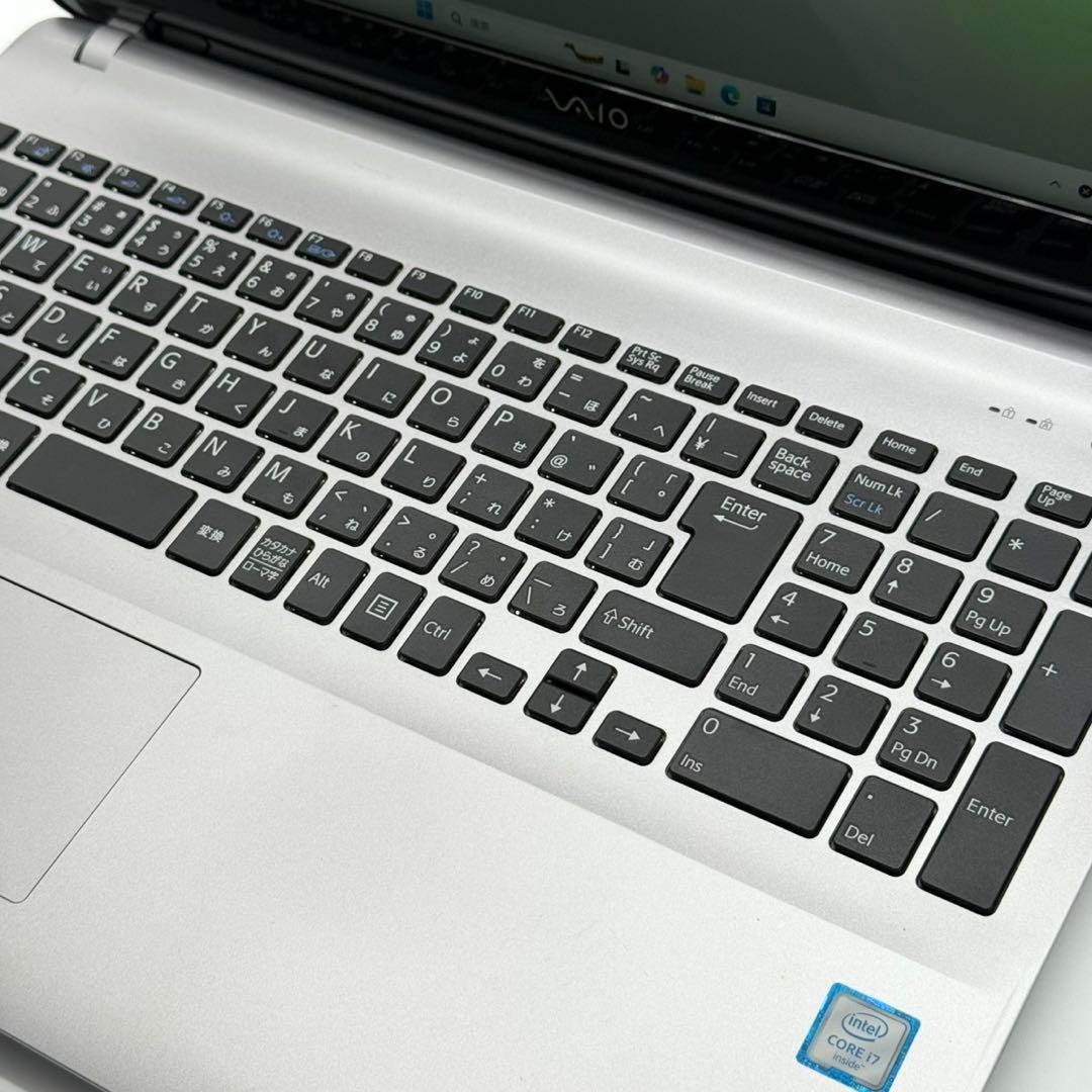 VAIOノートパソコン i7 新品SSD HDD500 高速起動 Blu-ray