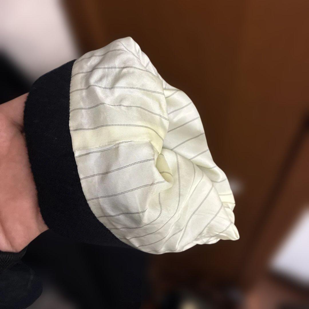 CLANE 黒 ダブルブレスト チェスターコート