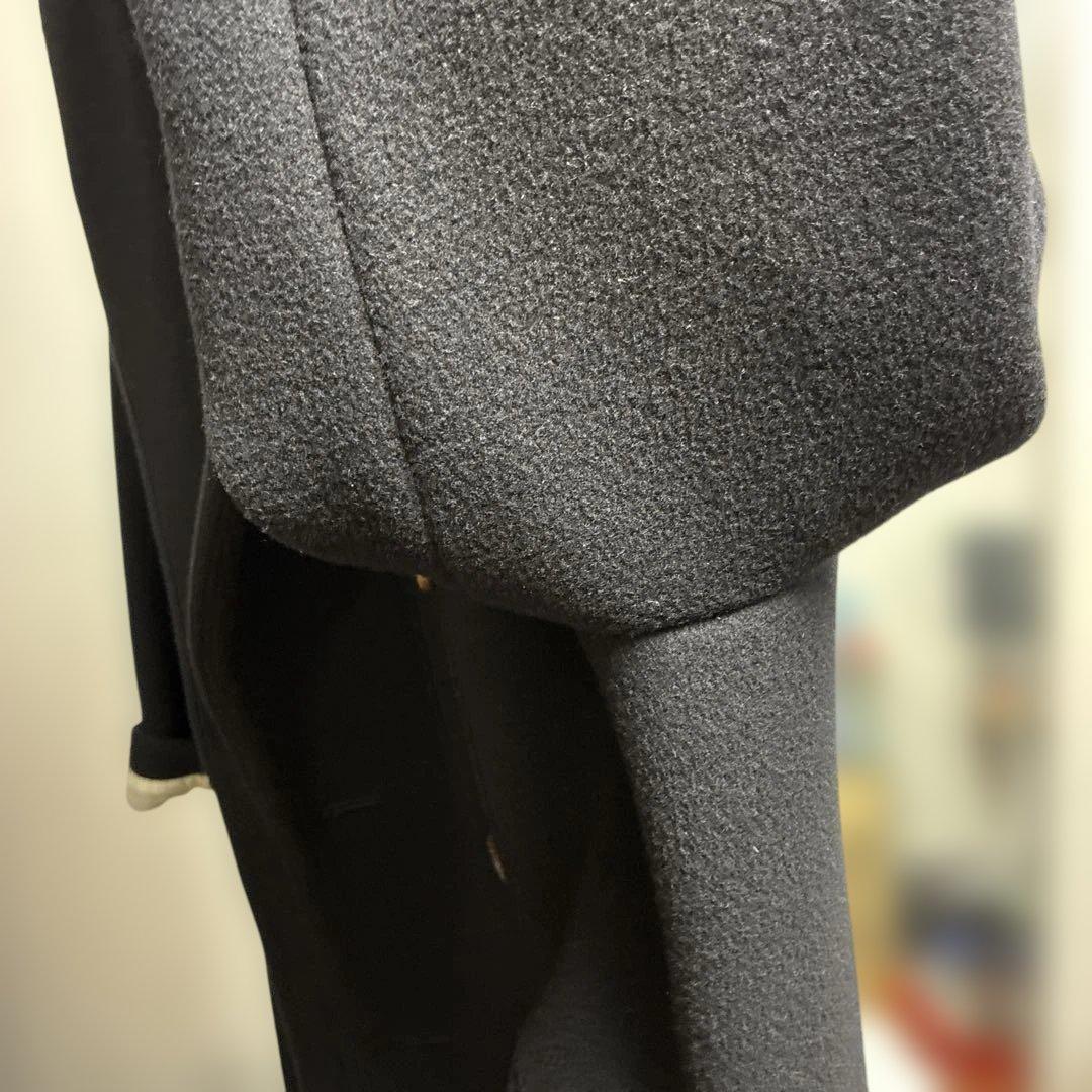 CLANE 黒 ダブルブレスト チェスターコート