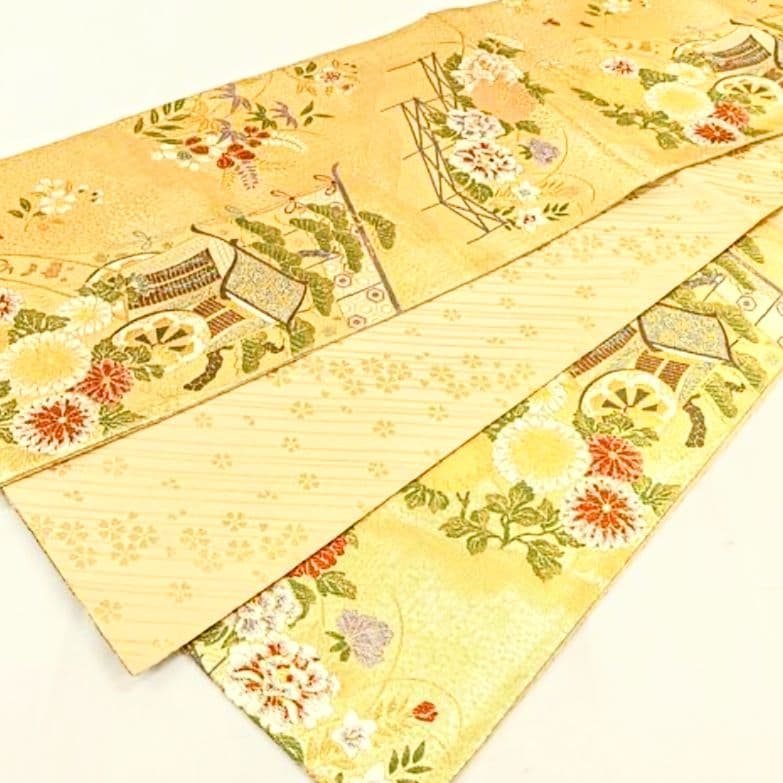 振袖セット 振袖フルセット 駒刺繍 雪輪花蝶文 金彩 ピンク系×クリーム 50