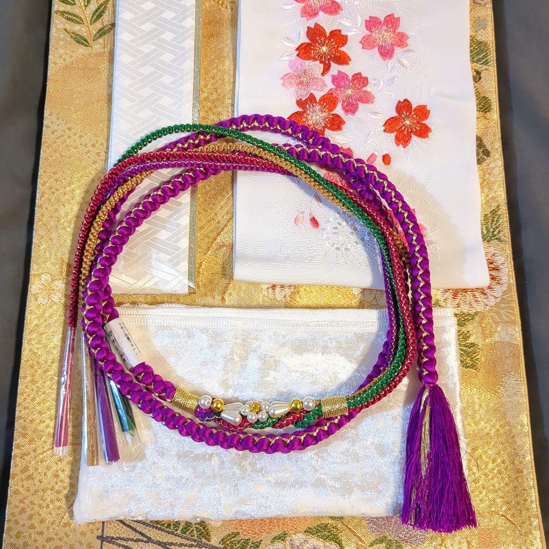 振袖セット 振袖フルセット 駒刺繍 雪輪花蝶文 金彩 ピンク系×クリーム 50