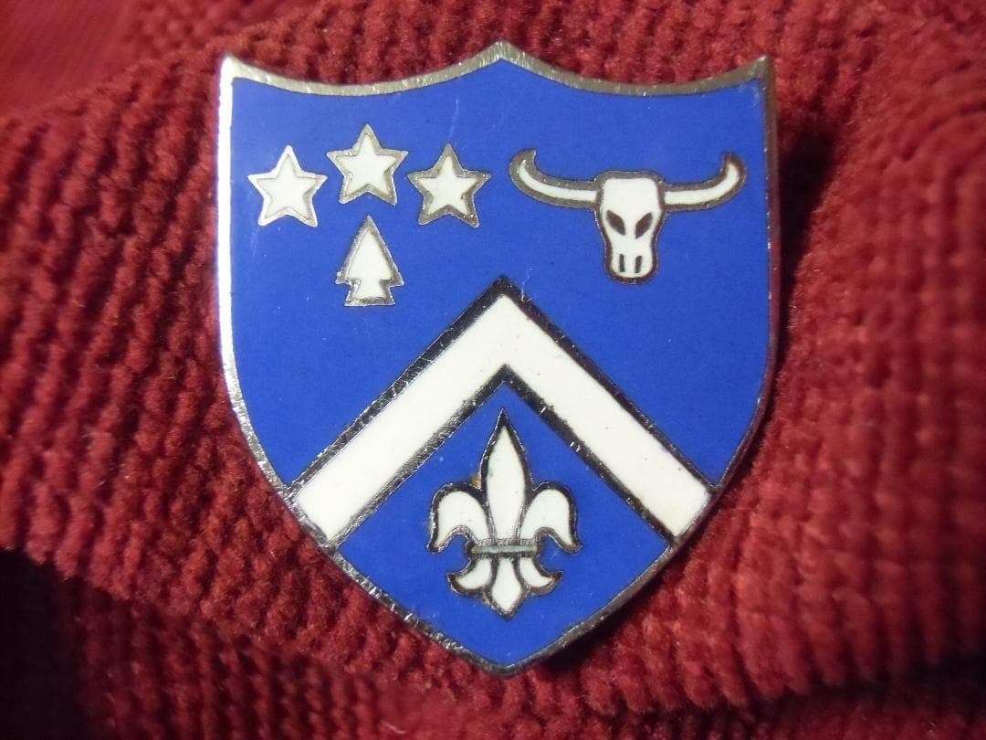★アメリカ軍＊１９４６年型＊陸軍＊歩兵第２２４連隊クレストバッジ（実物）