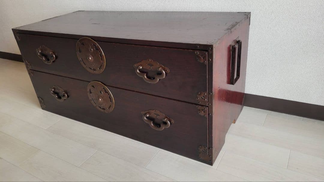 東北地方の時代箪笥　 米沢箪笥　時代箪笥 和インテリア　TVボード