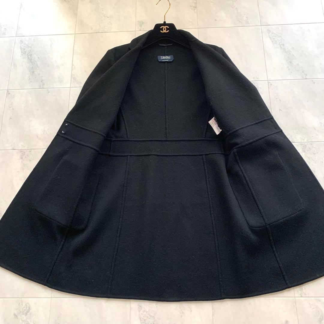 美品♡エスマックスマーラ クチートアマーノ アンゴラ混 チェスターコート 38