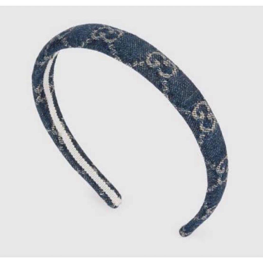 新品　正規品　GUCCI デニム カチューシャ