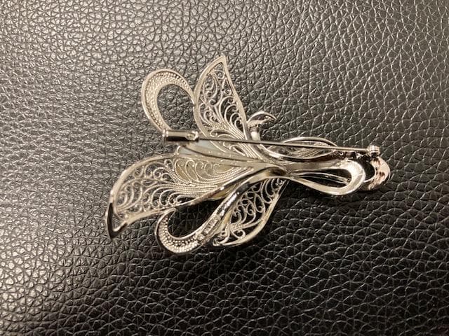 美品　田崎真珠　ブローチ　マベパール　タサキ　シルバー