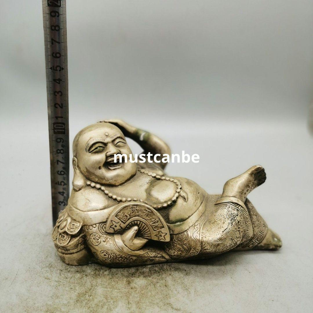 仏教美術 仏像 高枕憂いなし弥勒仏 客間お 茶台 事務机 工芸品 置物