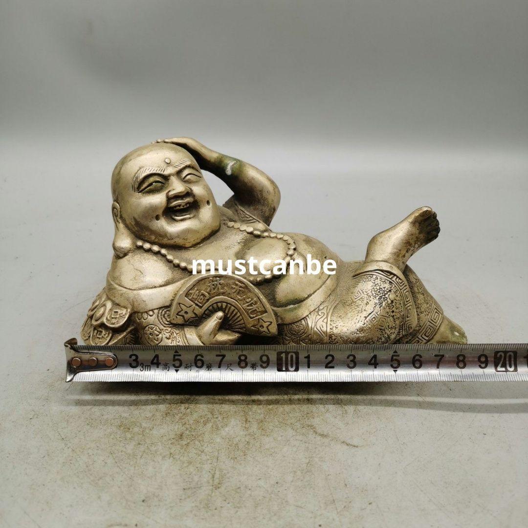 仏教美術 仏像 高枕憂いなし弥勒仏 客間お 茶台 事務机 工芸品 置物