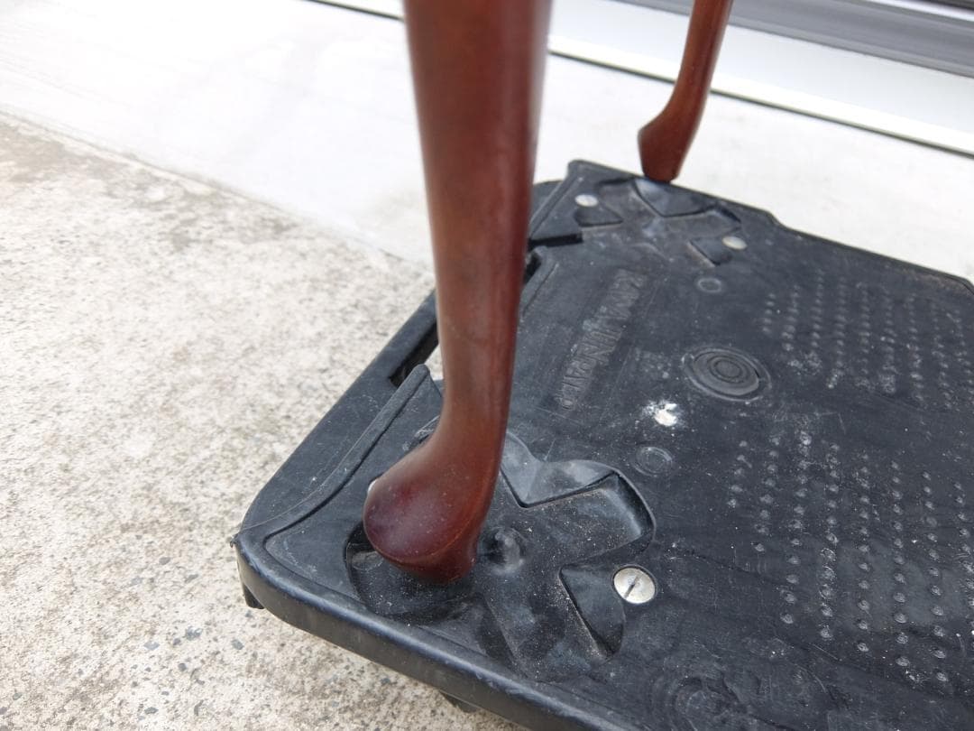 390　マルニ木工 サイドテーブル 天然木 アンティーク 猫脚