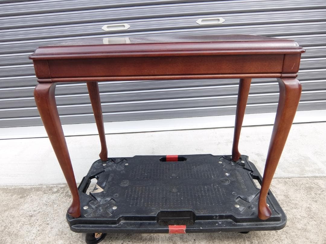 390　マルニ木工 サイドテーブル 天然木 アンティーク 猫脚