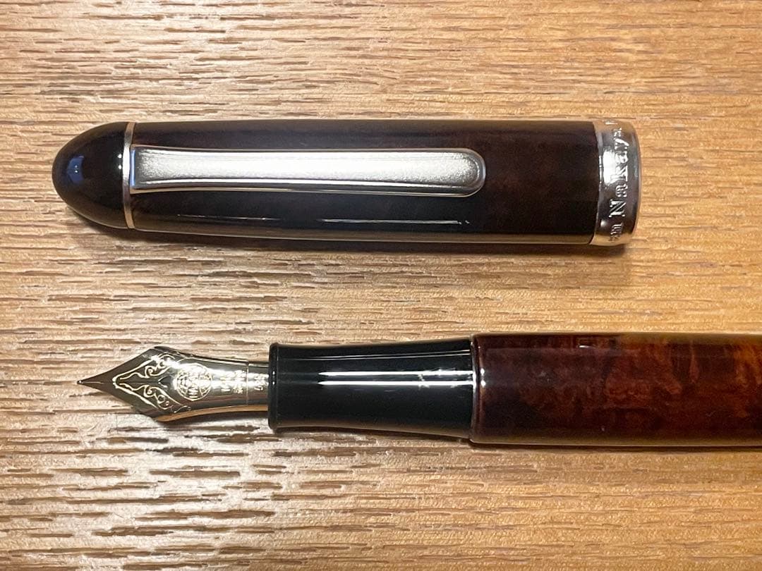 中屋万年筆　ブライヤー　つやあり　新品未使用品