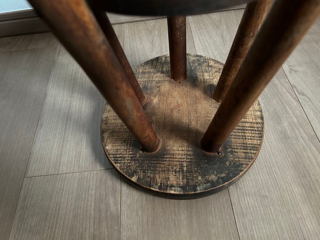 t*5様 希少　5本脚　スツール　丸椅子　アンティーク　レトロ　ヴィンテージ　チ