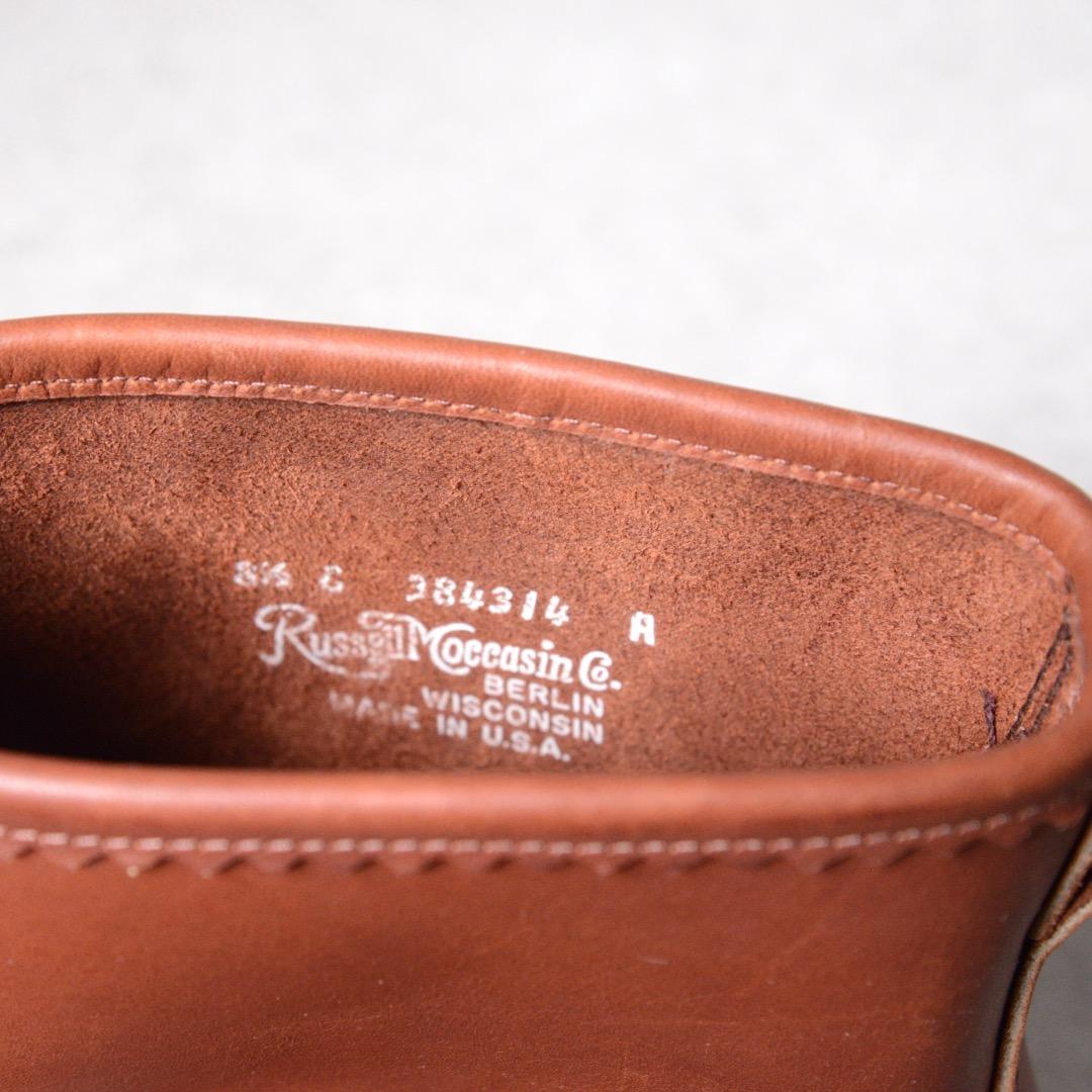 【未使用 デッドストック】ラッセルモカシン ノックアバウト ブラウン レザー