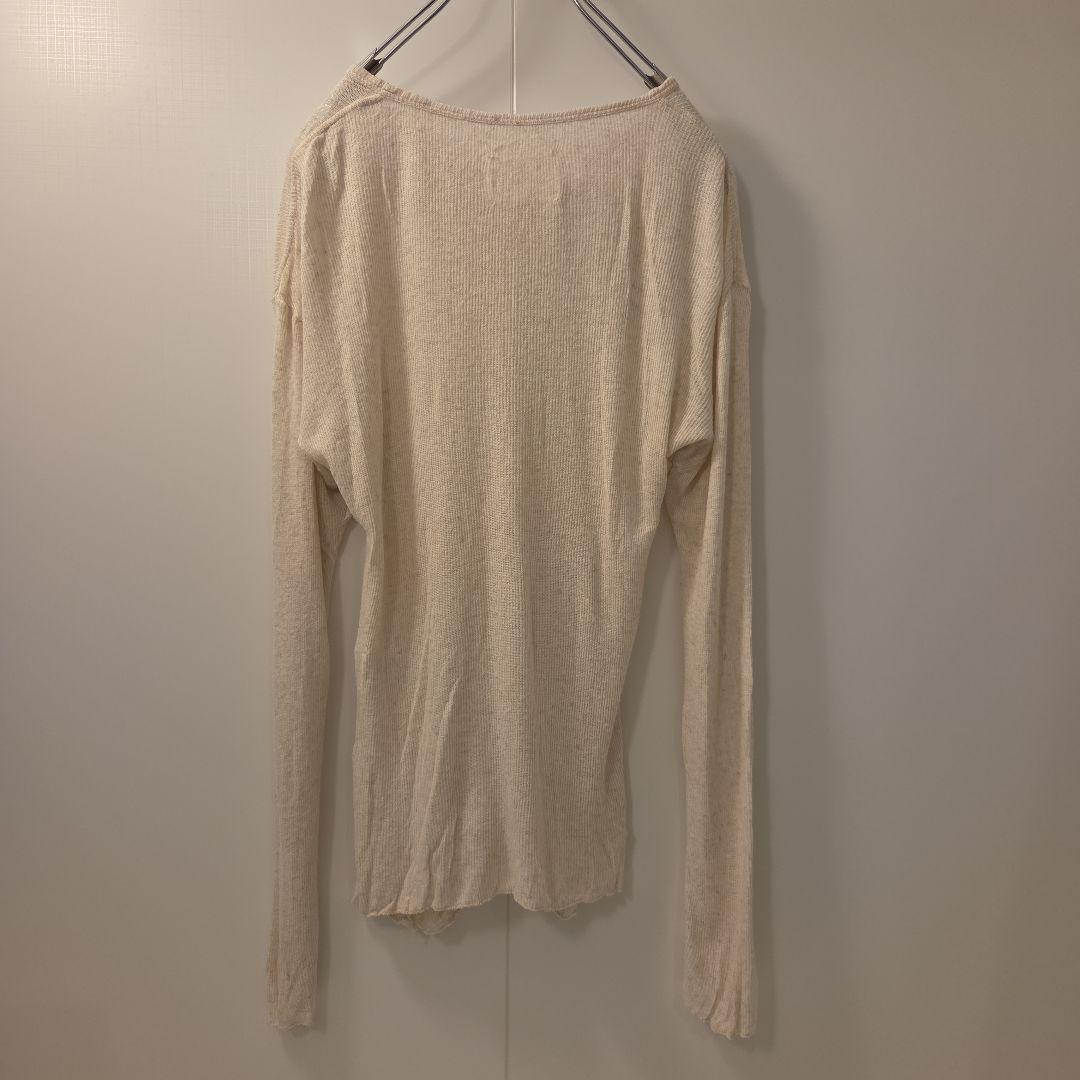 GREGLAUREN アンティークリブ ヘンリーネックカットソー SIZE1